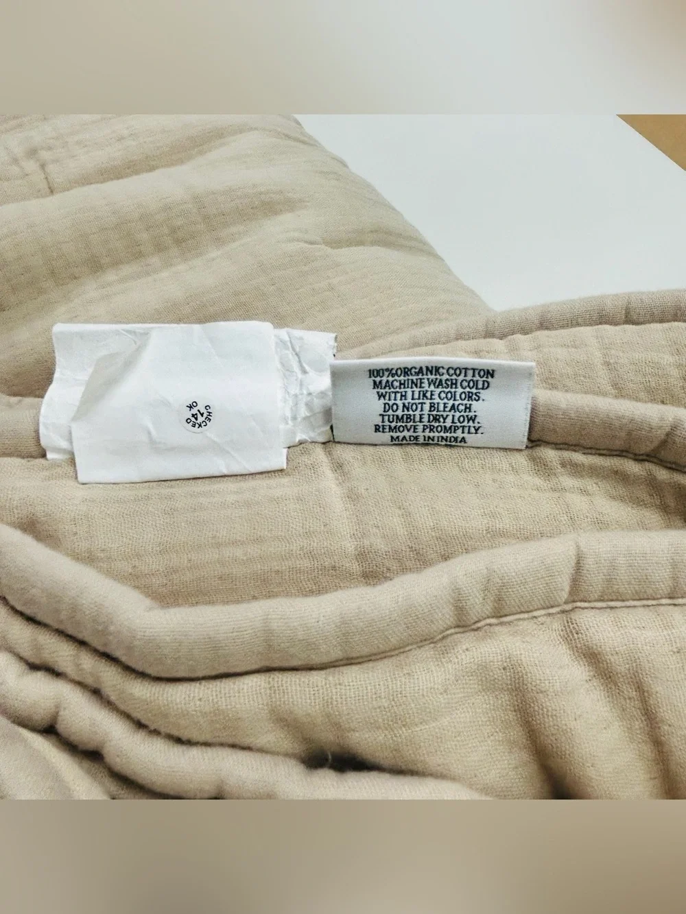 NWOT QUINCE Organic Airy Gauze Dream Quilt King/King Cal Dune 8376